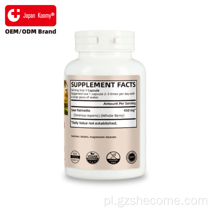 Shecome Prostate Support Saw Palmetto Kapsułki prostaty